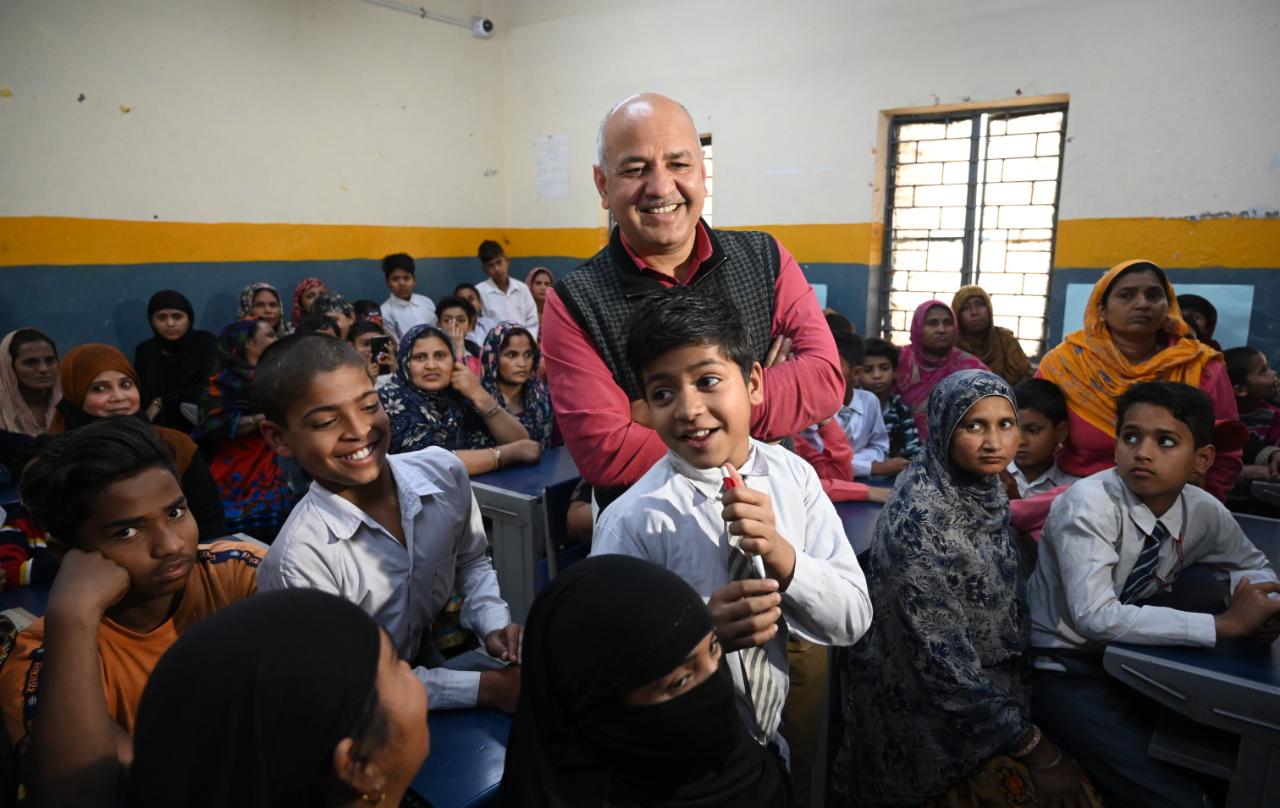 Manish Sisodia attends special PTM in North East Delhi for the second day